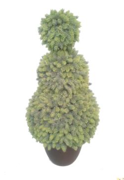 3 bolas cactus piña/lupulo con maceta - 135cm