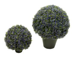 3/4 bola de Flor Silvestre lila con maceta - Ø25cm