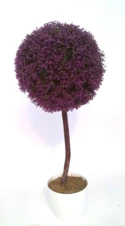 Arbol de gipsofila m. 1 bola tronco recto - 80cm