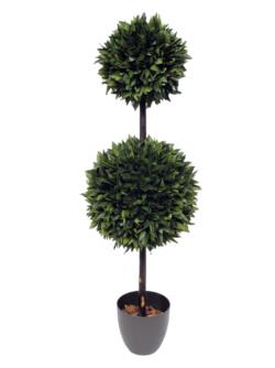 arbol de laurel 2 bolas tronco recto - 150cm