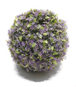 BOLA FLOR SILV.LILA,Ø35CM.
