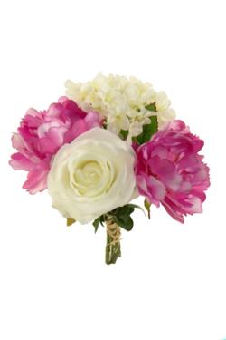 Bouquet de peonia, hortensia y rosa - Ø20x25cm