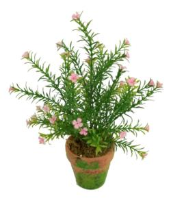 M/M Ø9 FLOR SILV.ROSA PLASTx35FLx30cm